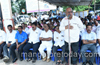 Sand trouble: BJP stages protest